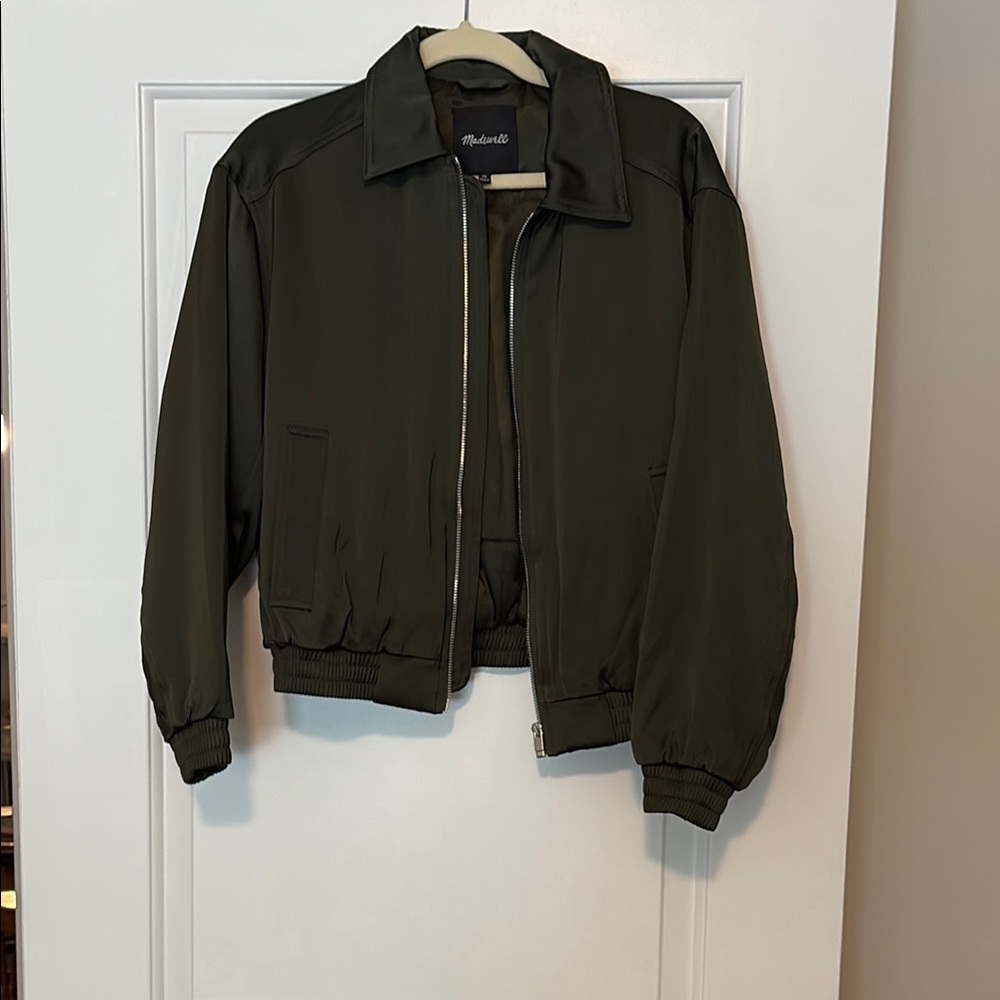 Madewell Relaxed Zip-Front Bomber Jacket